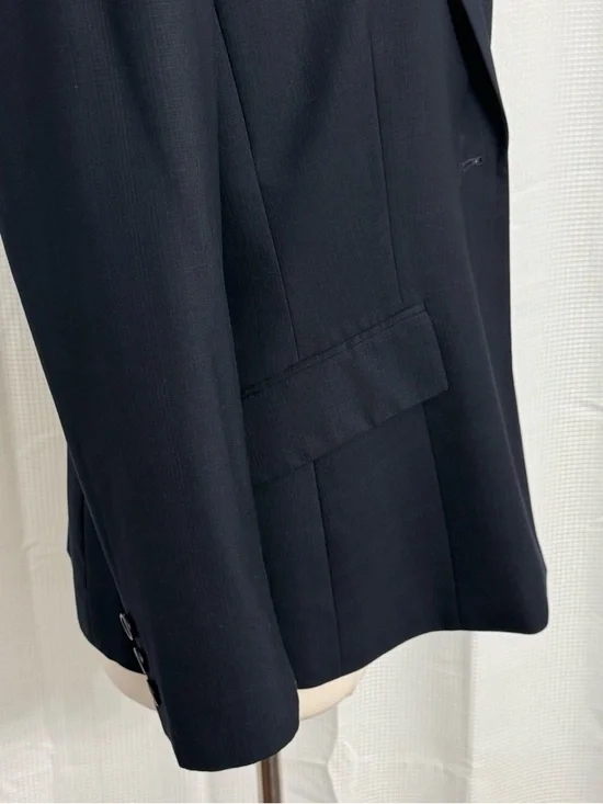 Kasper Women's Long Sleeve Classic Structured Single Breasted Blazer, Navy Blue - Picture 4 of 8